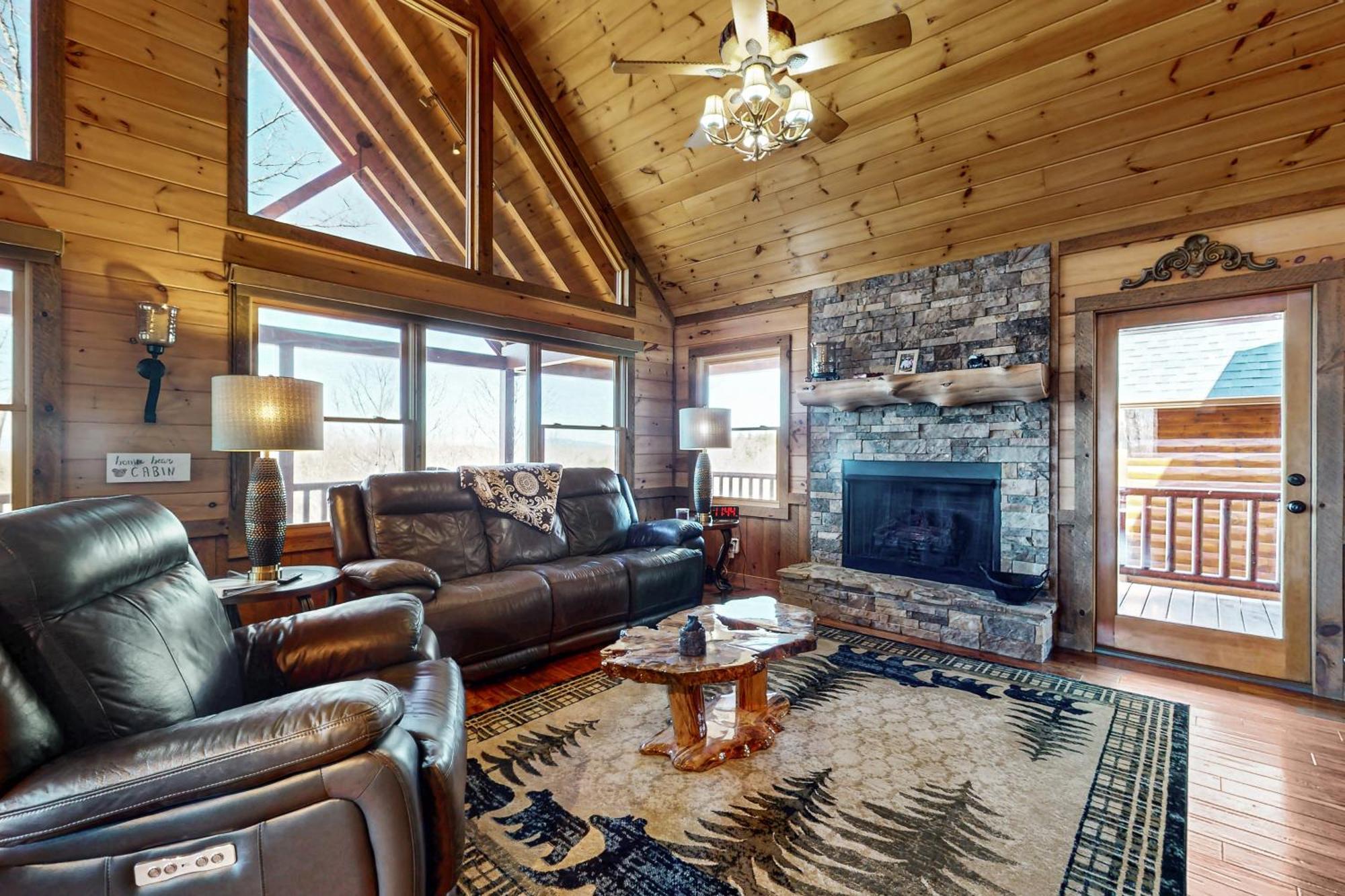 Bougie Bear Cabin Morganton Buitenkant foto